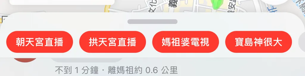 各個不同直播頻道單位