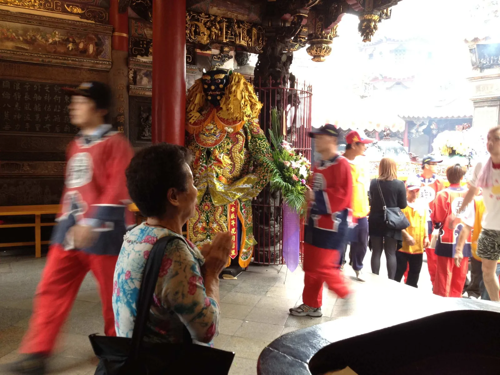 駐守朝天宮 三川殿的千順將軍(吳政賢 攝)