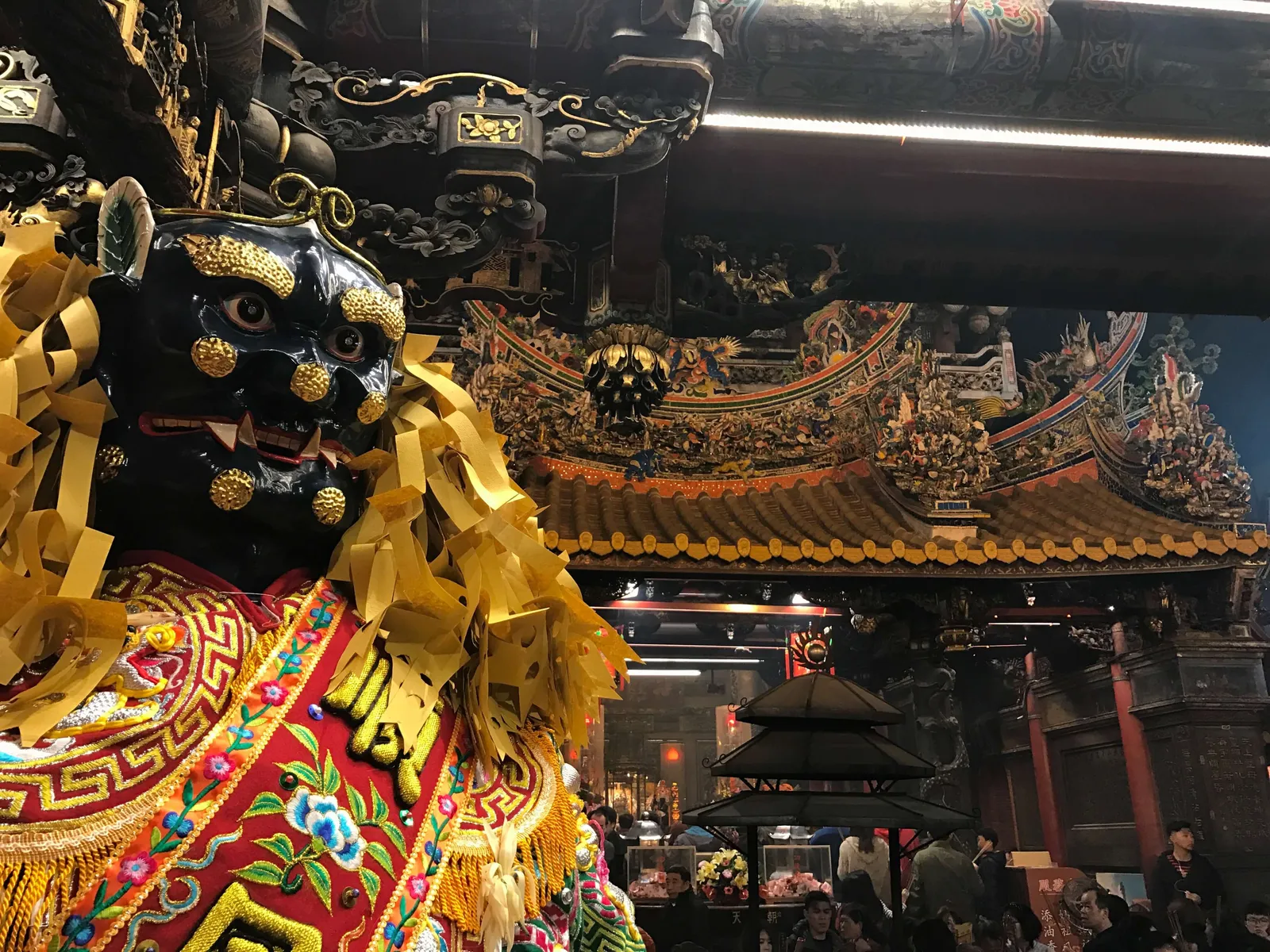 駐守朝天宮 三川殿的千順將軍(吳政賢 攝)